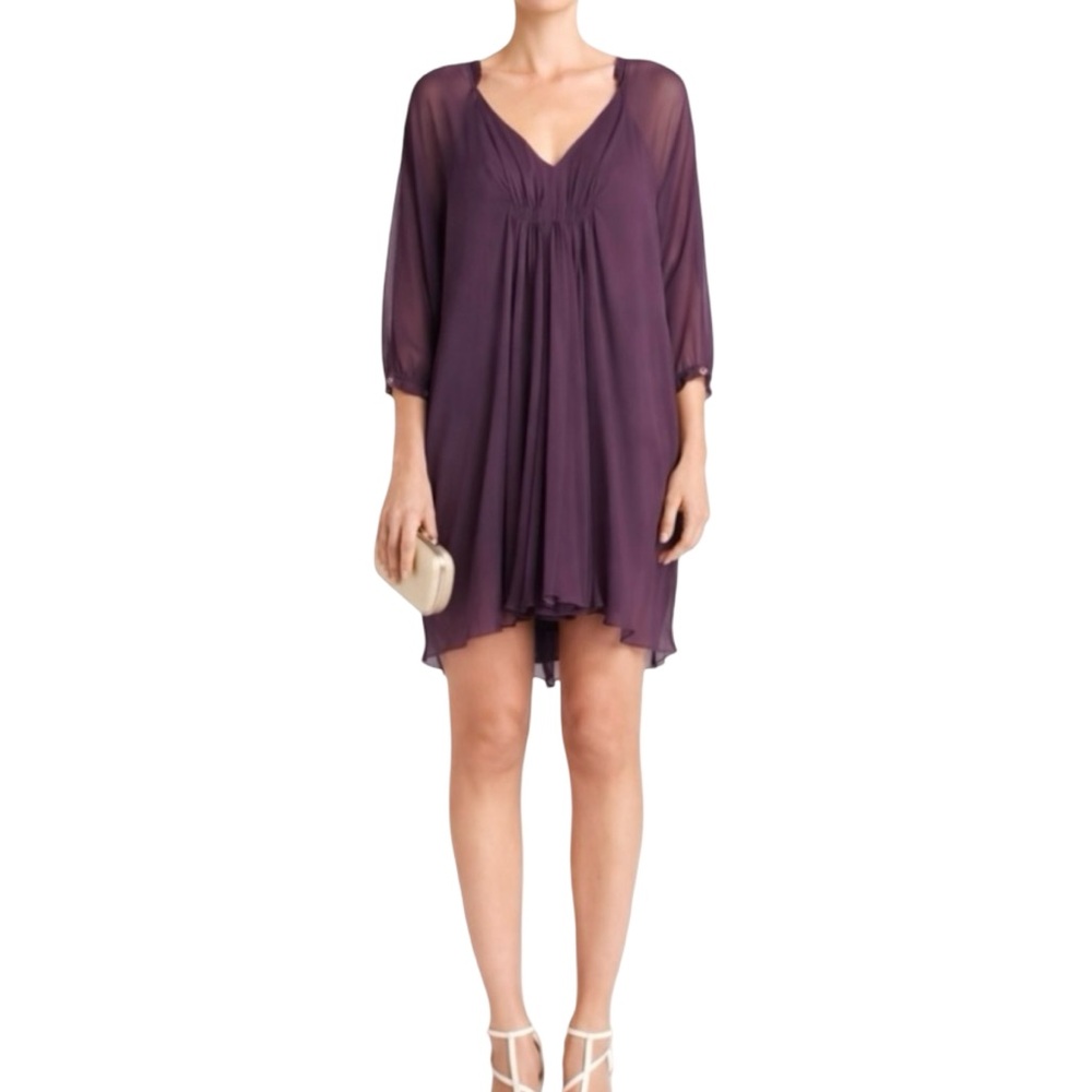 Diane von Furstenberg Fleurette Silk Chiffon Mini Dress – Archive DVF, Size 0
